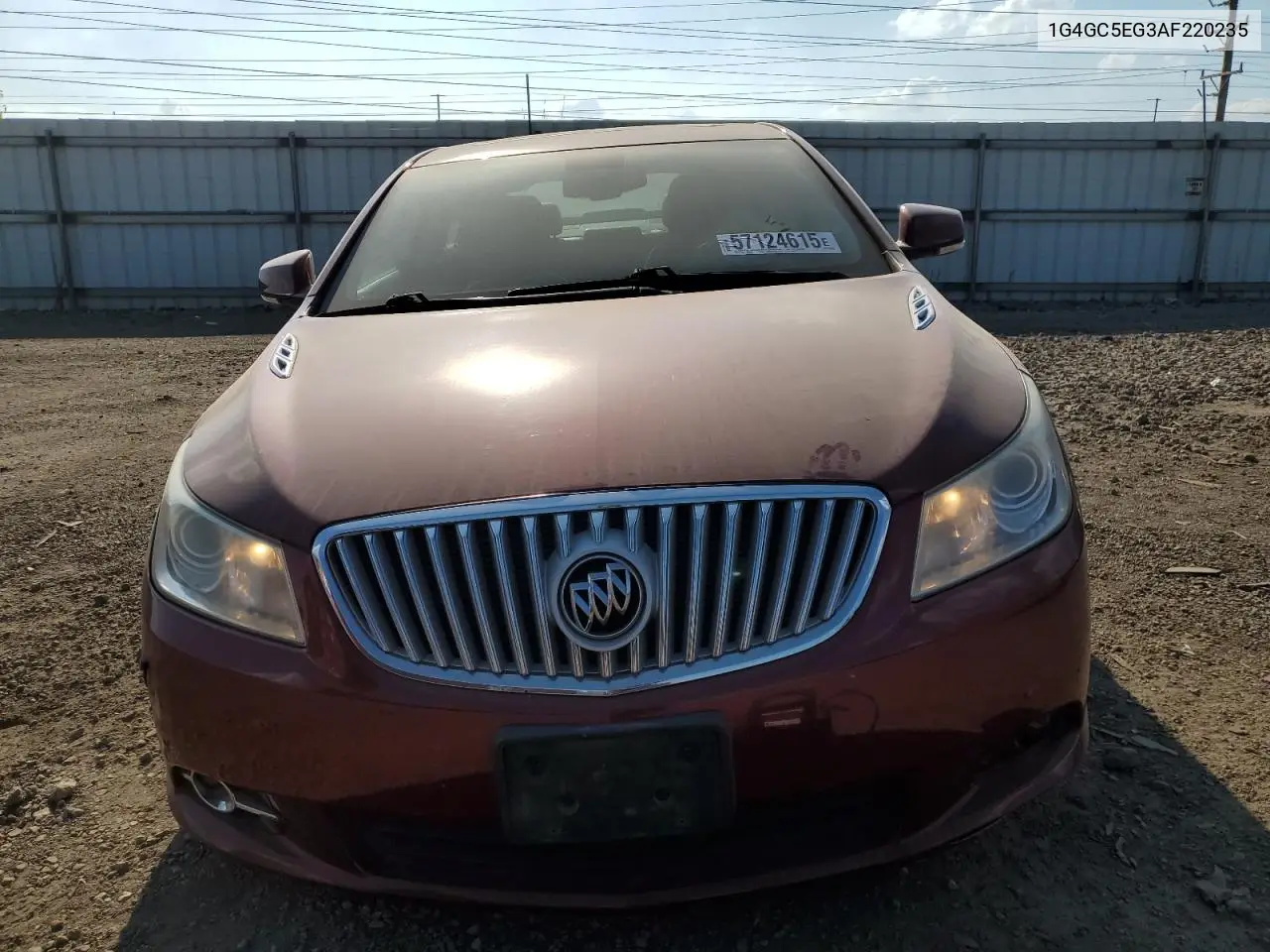 2010 Buick Lacrosse Cxl VIN: 1G4GC5EG3AF220235 Lot: 57124615