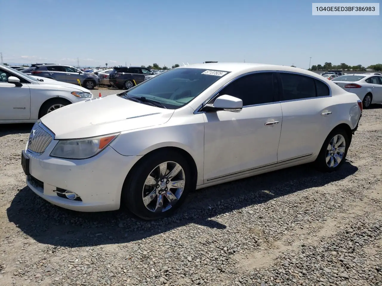 2011 Buick Lacrosse Cxs VIN: 1G4GE5ED3BF386983 Lot: 57137525