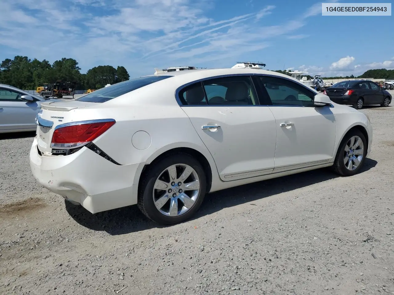 1G4GE5ED0BF254943 2011 Buick Lacrosse Cxs