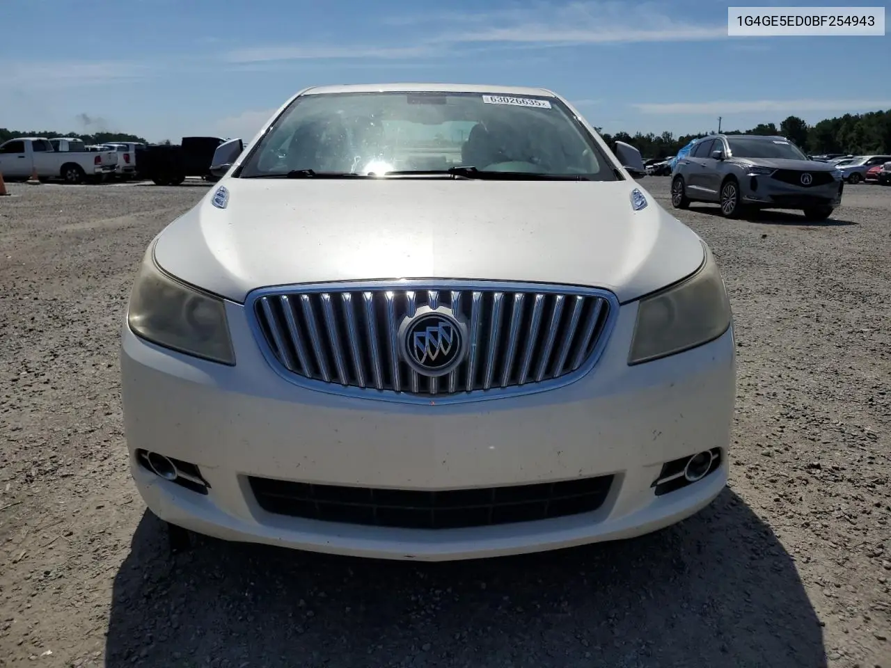1G4GE5ED0BF254943 2011 Buick Lacrosse Cxs