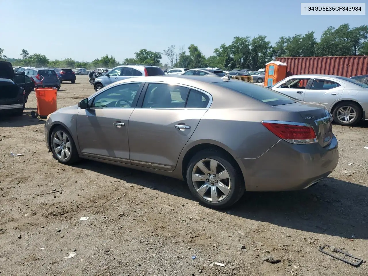 2012 Buick Lacrosse Premium VIN: 1G4GD5E35CF343984 Lot: 62103955