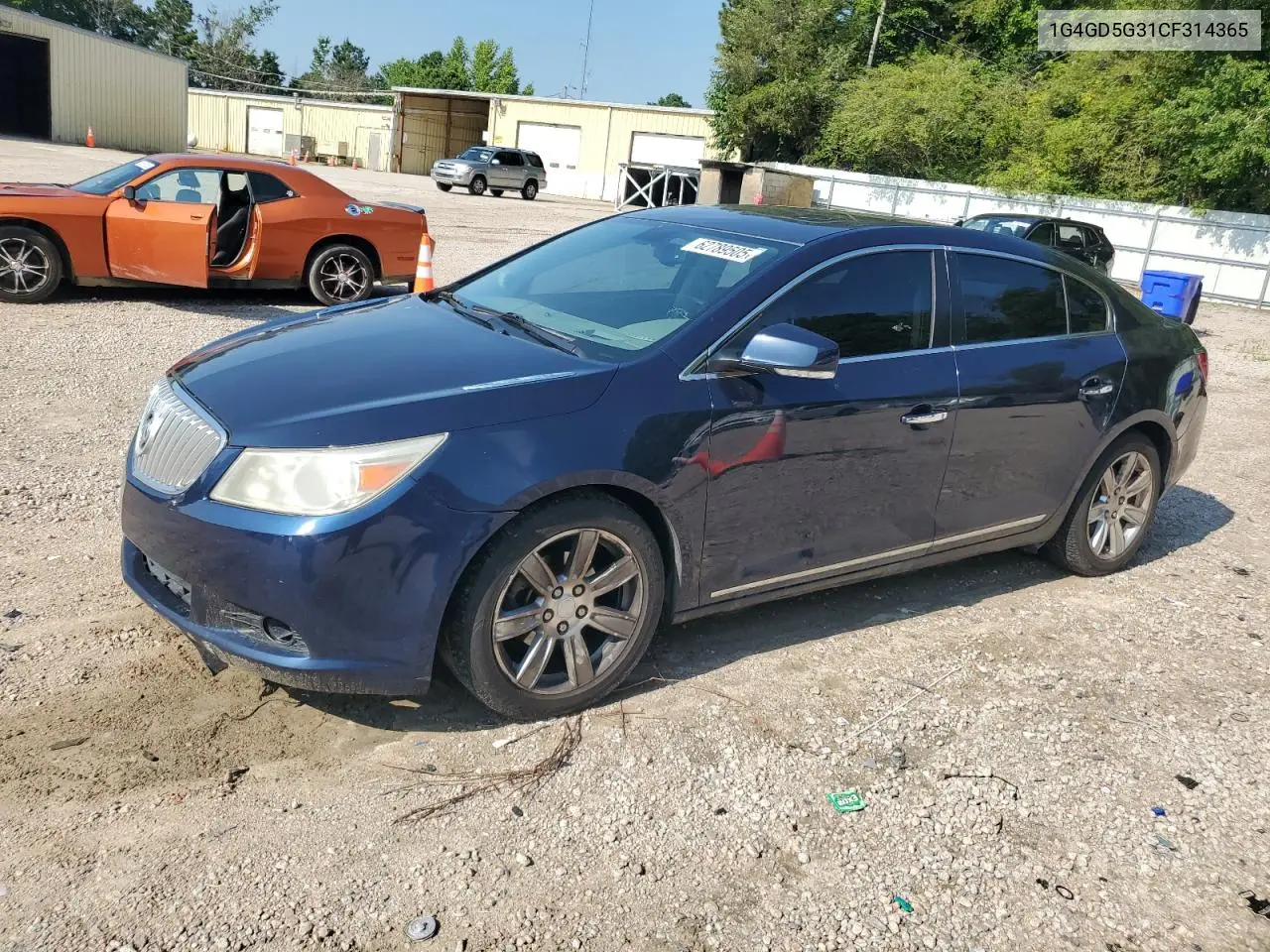 2012 Buick Lacrosse Premium VIN: 1G4GD5G31CF314365 Lot: 62789505