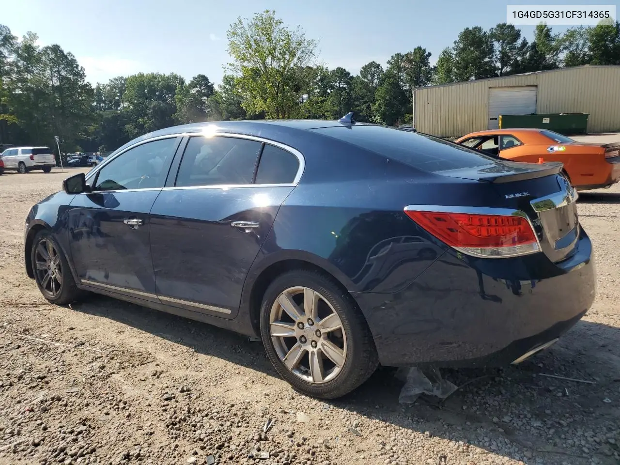 2012 Buick Lacrosse Premium VIN: 1G4GD5G31CF314365 Lot: 62789505