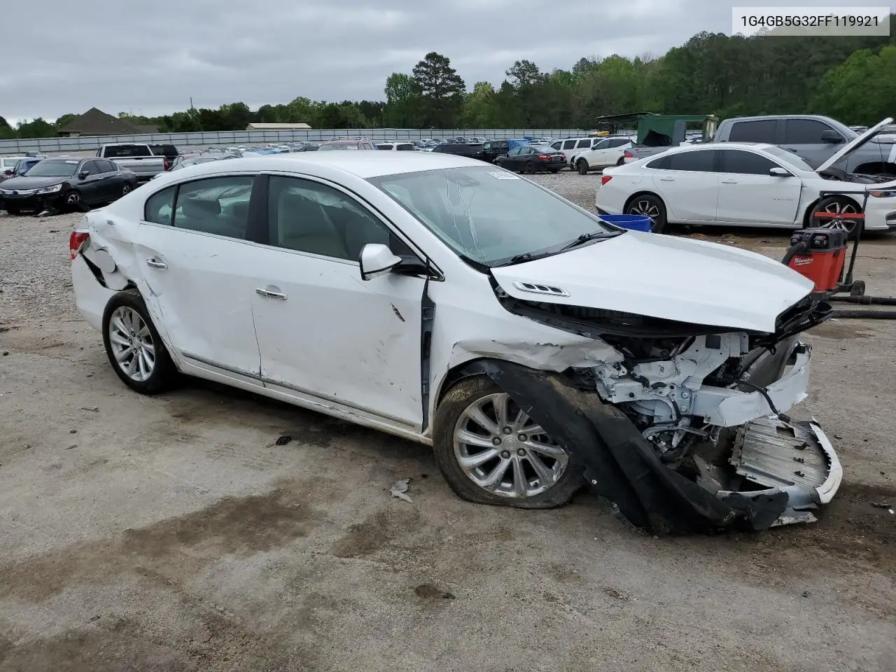 2015 Buick Lacrosse VIN: 1G4GB5G32FF119921 Lot: 51456605