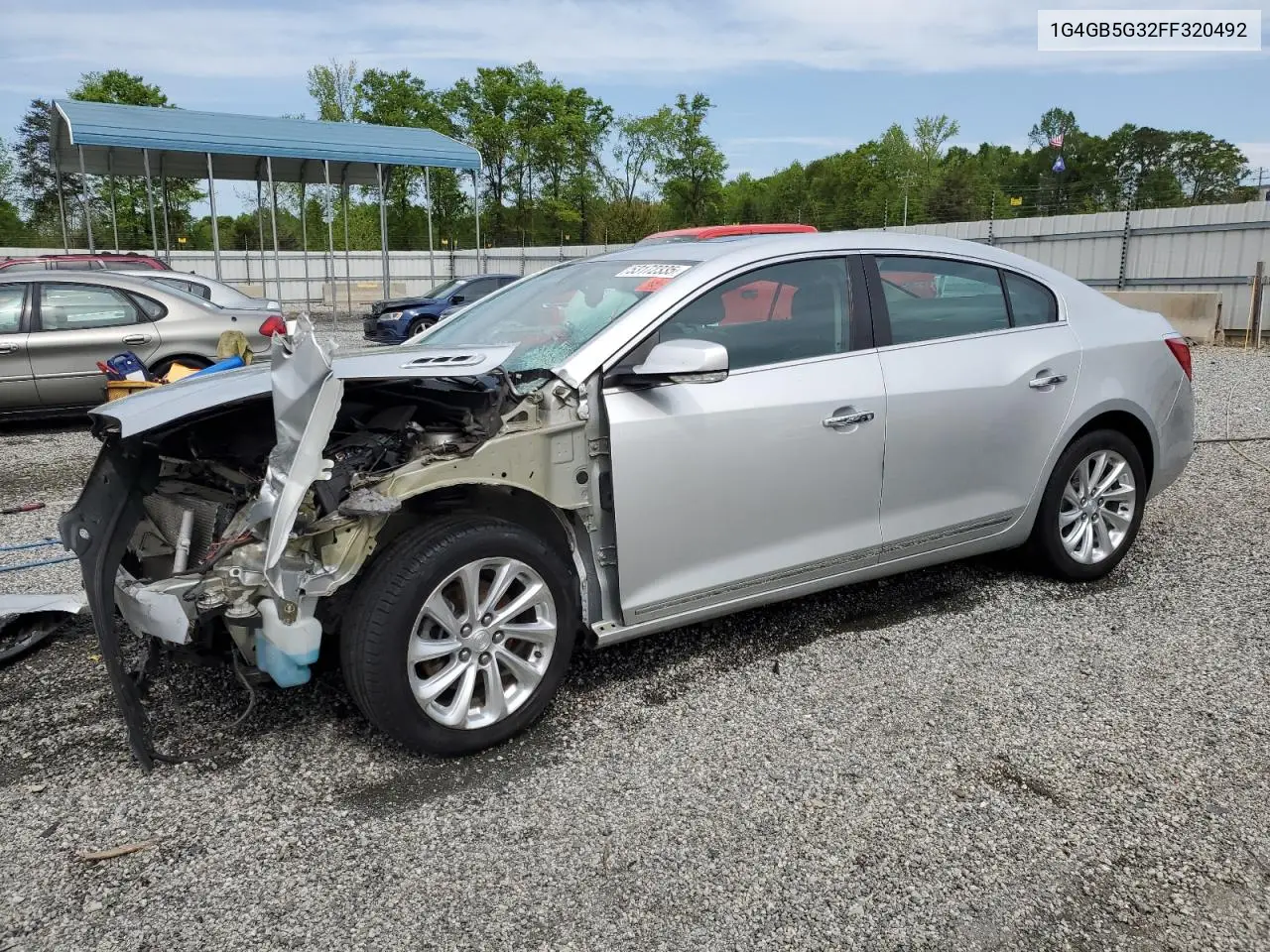 2015 Buick Lacrosse VIN: 1G4GB5G32FF320492 Lot: 53172335