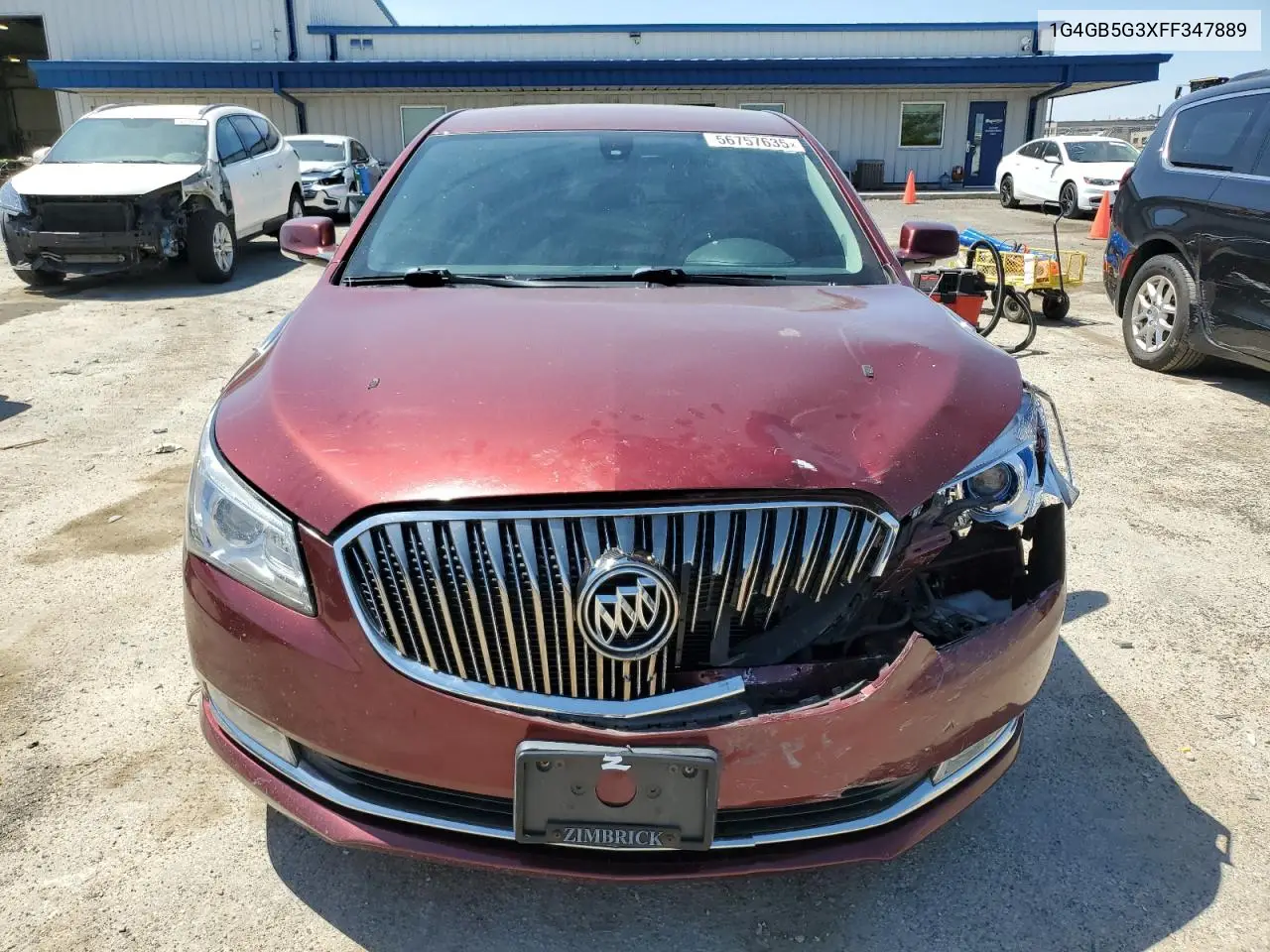 2015 Buick Lacrosse VIN: 1G4GB5G3XFF347889 Lot: 56757635