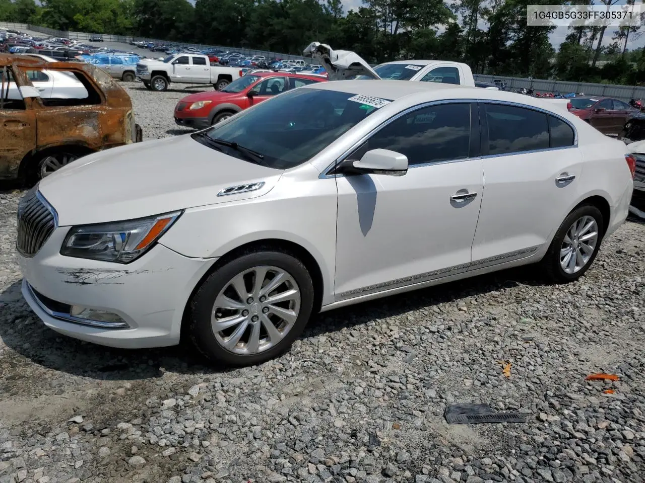2015 Buick Lacrosse VIN: 1G4GB5G33FF305371 Lot: 56855675