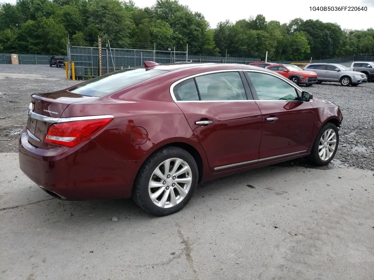 2015 Buick Lacrosse VIN: 1G4GB5G36FF220640 Lot: 62836305
