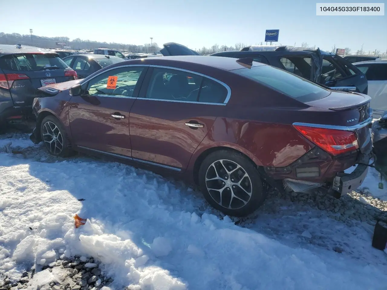 2016 Buick Lacrosse Sport Touring VIN: 1G4G45G33GF183400 Lot: 41443495