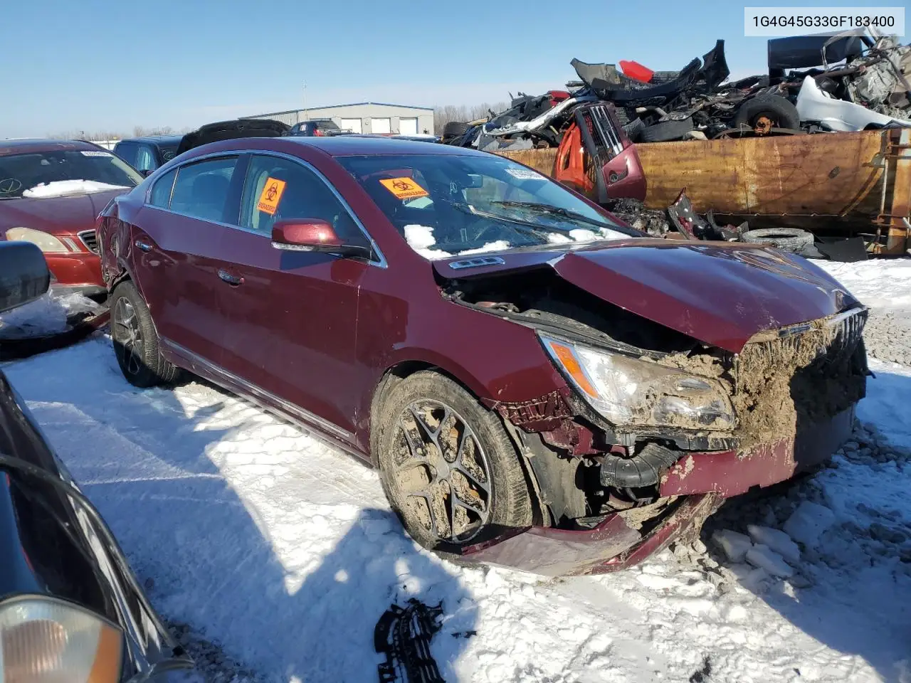 2016 Buick Lacrosse Sport Touring VIN: 1G4G45G33GF183400 Lot: 41443495