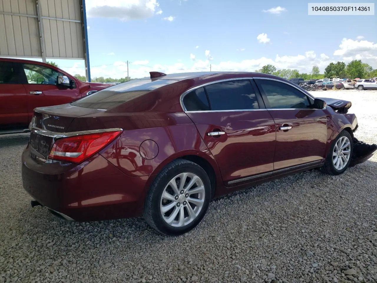 2016 Buick Lacrosse VIN: 1G4GB5G37GF114361 Lot: 56867085
