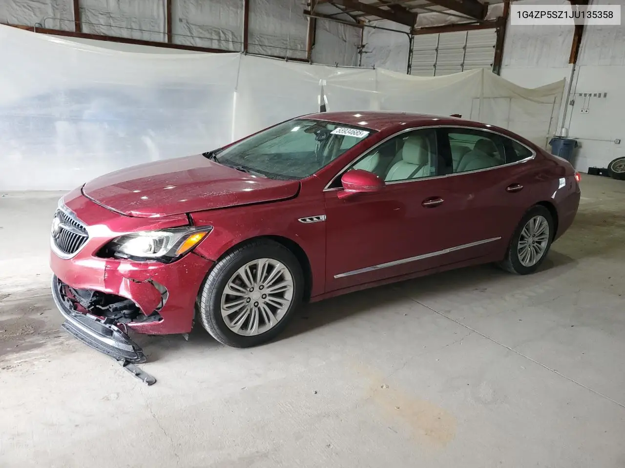 2018 Buick Lacrosse Essence VIN: 1G4ZP5SZ1JU135358 Lot: 55934685