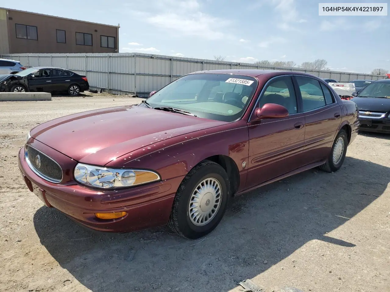 2000 Buick Lesabre Custom VIN: 1G4HP54K4Y4221897 Lot: 51321585