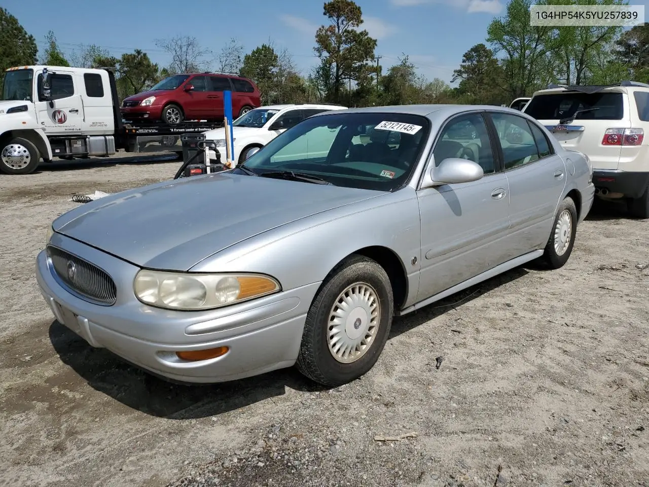 2000 Buick Lesabre Custom VIN: 1G4HP54K5YU257839 Lot: 52121145
