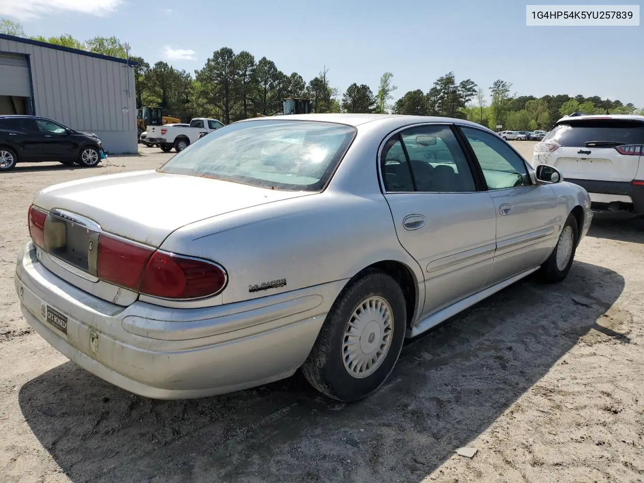 2000 Buick Lesabre Custom VIN: 1G4HP54K5YU257839 Lot: 52121145