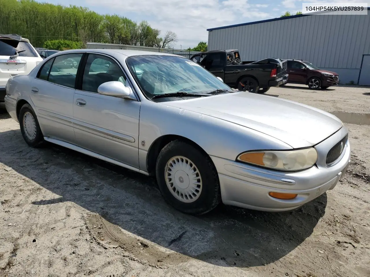2000 Buick Lesabre Custom VIN: 1G4HP54K5YU257839 Lot: 52121145