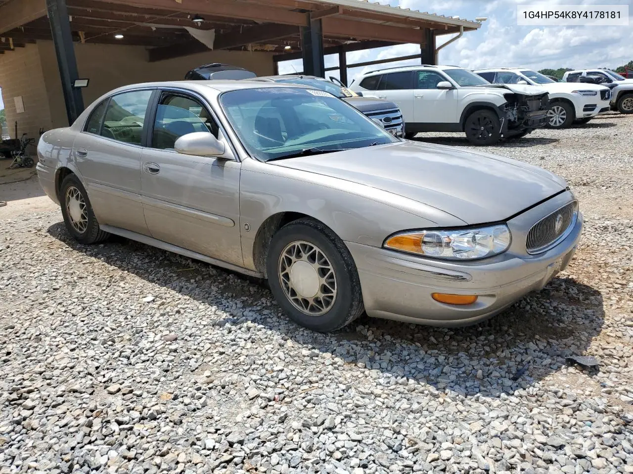 2000 Buick Lesabre Custom VIN: 1G4HP54K8Y4178181 Lot: 55892285