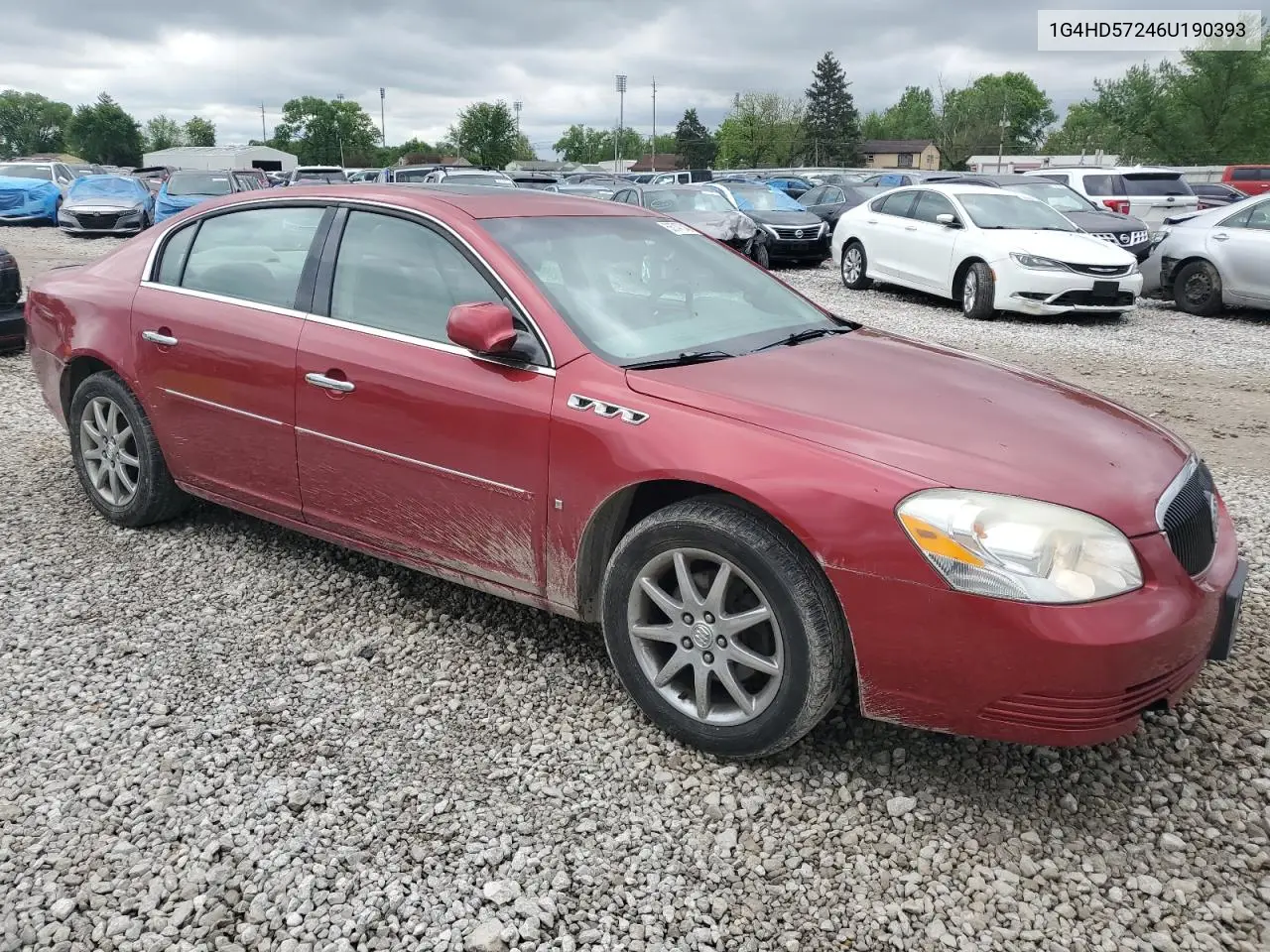 2006 Buick Lucerne Cxl VIN: 1G4HD57246U190393 Lot: 56747045