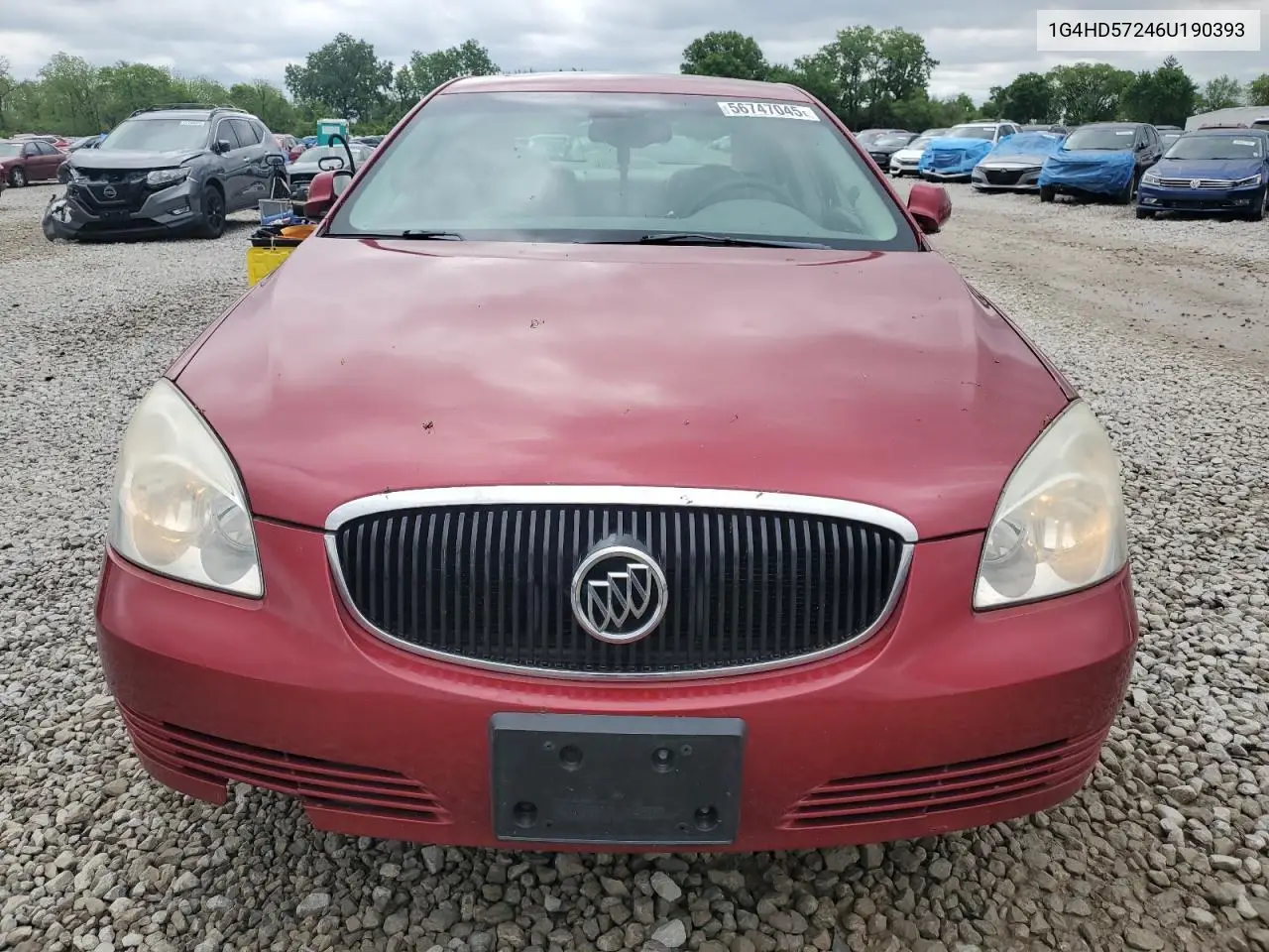 2006 Buick Lucerne Cxl VIN: 1G4HD57246U190393 Lot: 56747045
