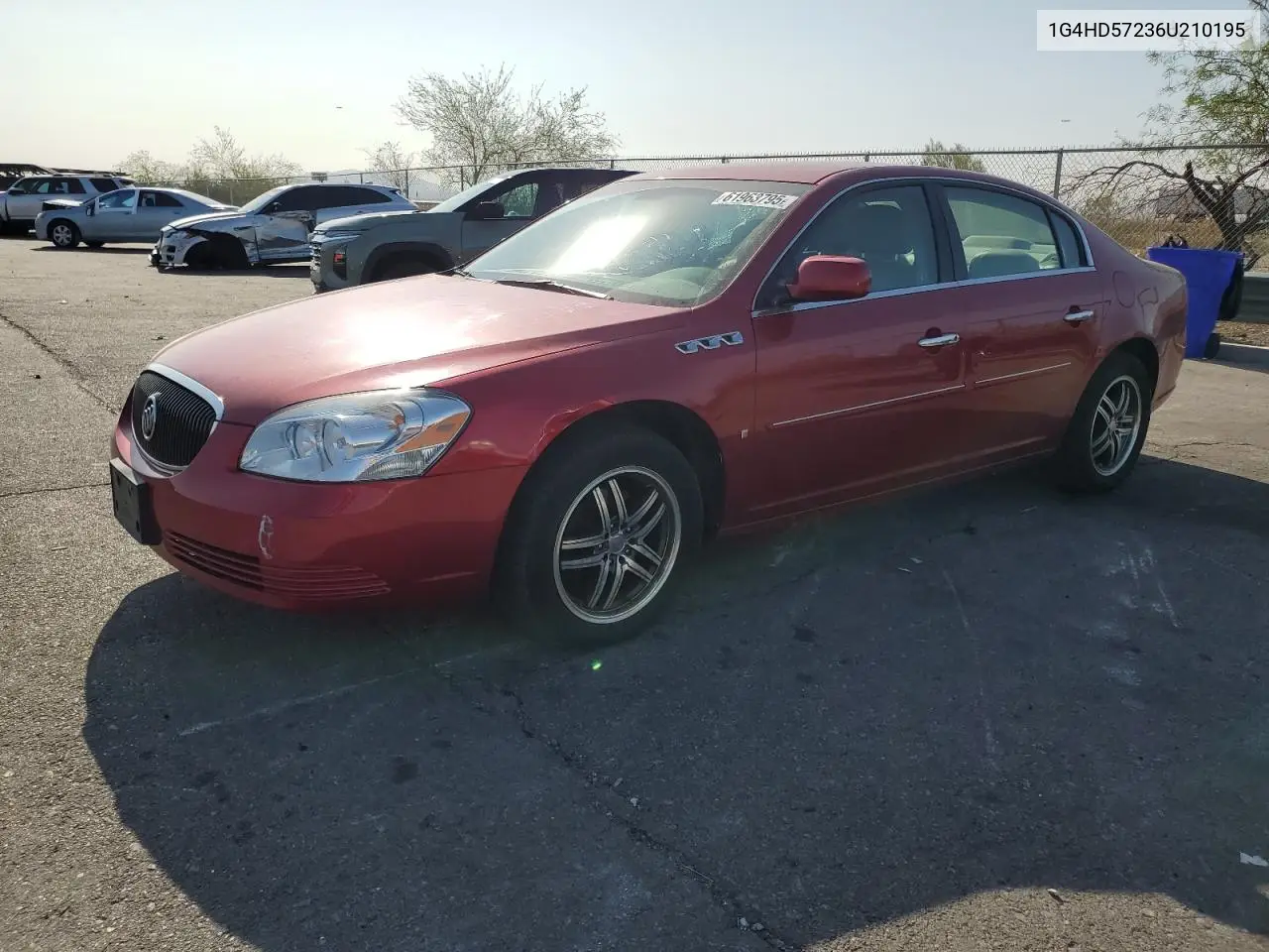 2006 Buick Lucerne Cxl VIN: 1G4HD57236U210195 Lot: 61963795