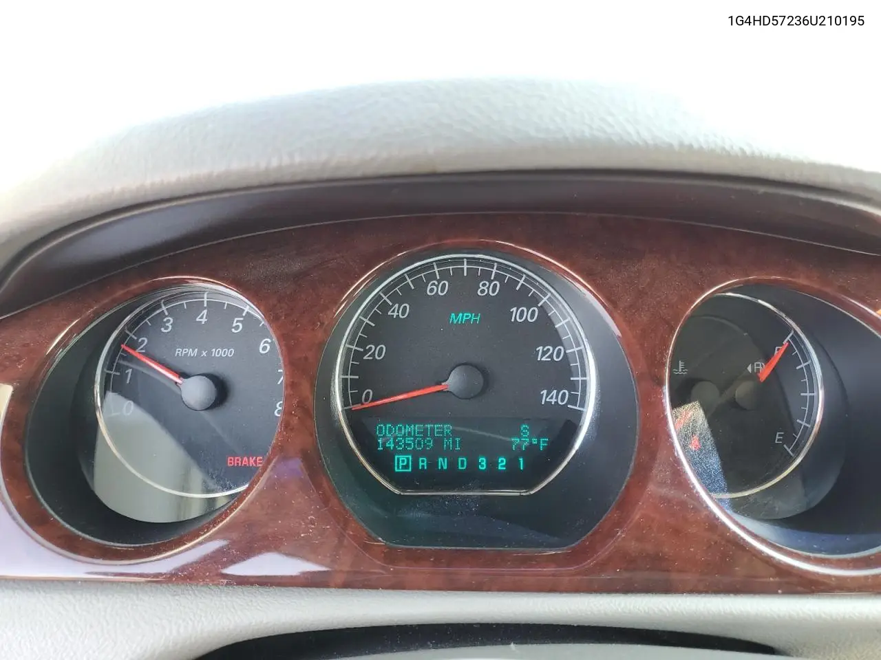 2006 Buick Lucerne Cxl VIN: 1G4HD57236U210195 Lot: 61963795