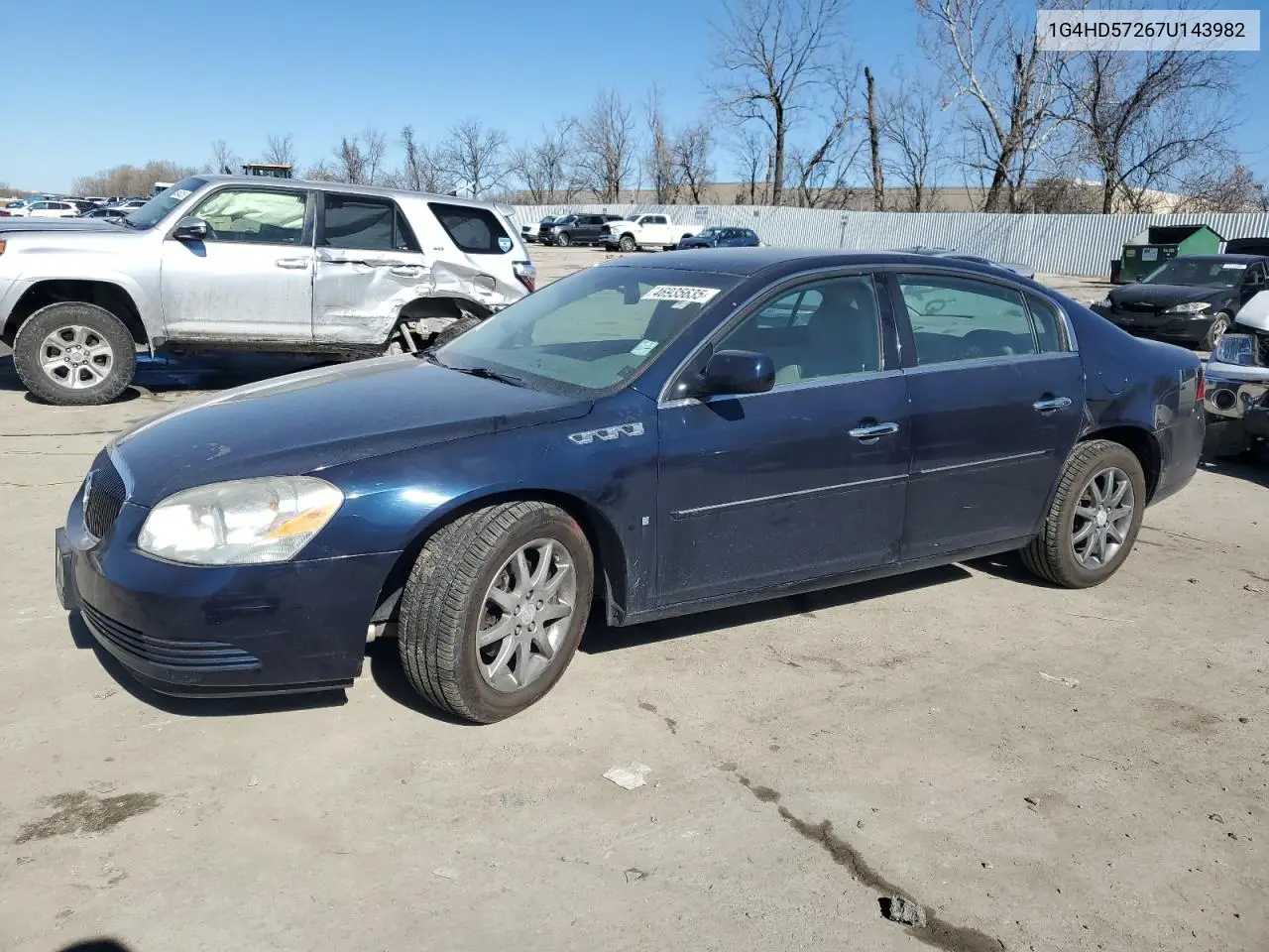 2007 Buick Lucerne Cxl VIN: 1G4HD57267U143982 Lot: 46935635