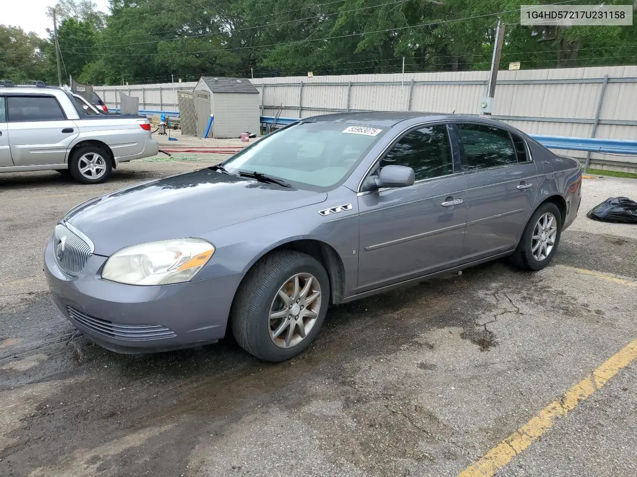2007 Buick Lucerne Cxl VIN: 1G4HD57217U231158 Lot: 55963075