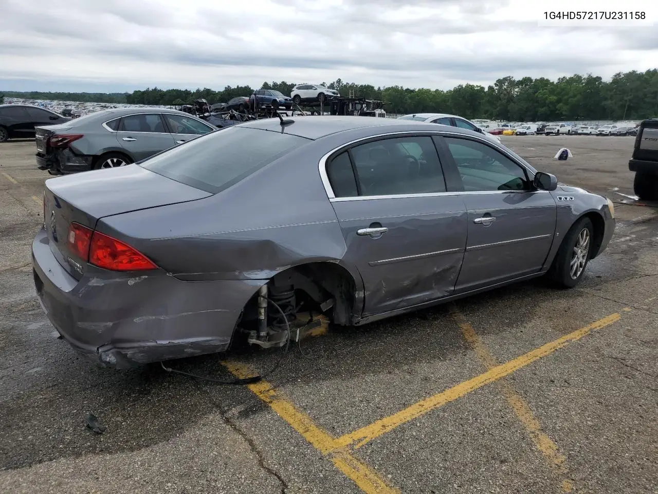 2007 Buick Lucerne Cxl VIN: 1G4HD57217U231158 Lot: 55963075