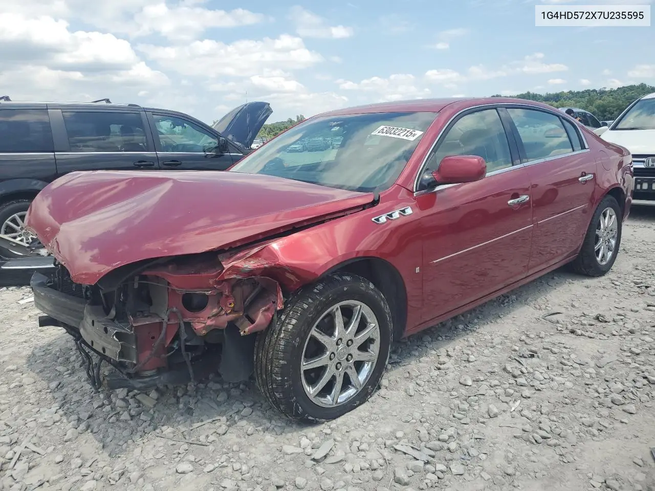 2007 Buick Lucerne Cxl VIN: 1G4HD572X7U235595 Lot: 63032215