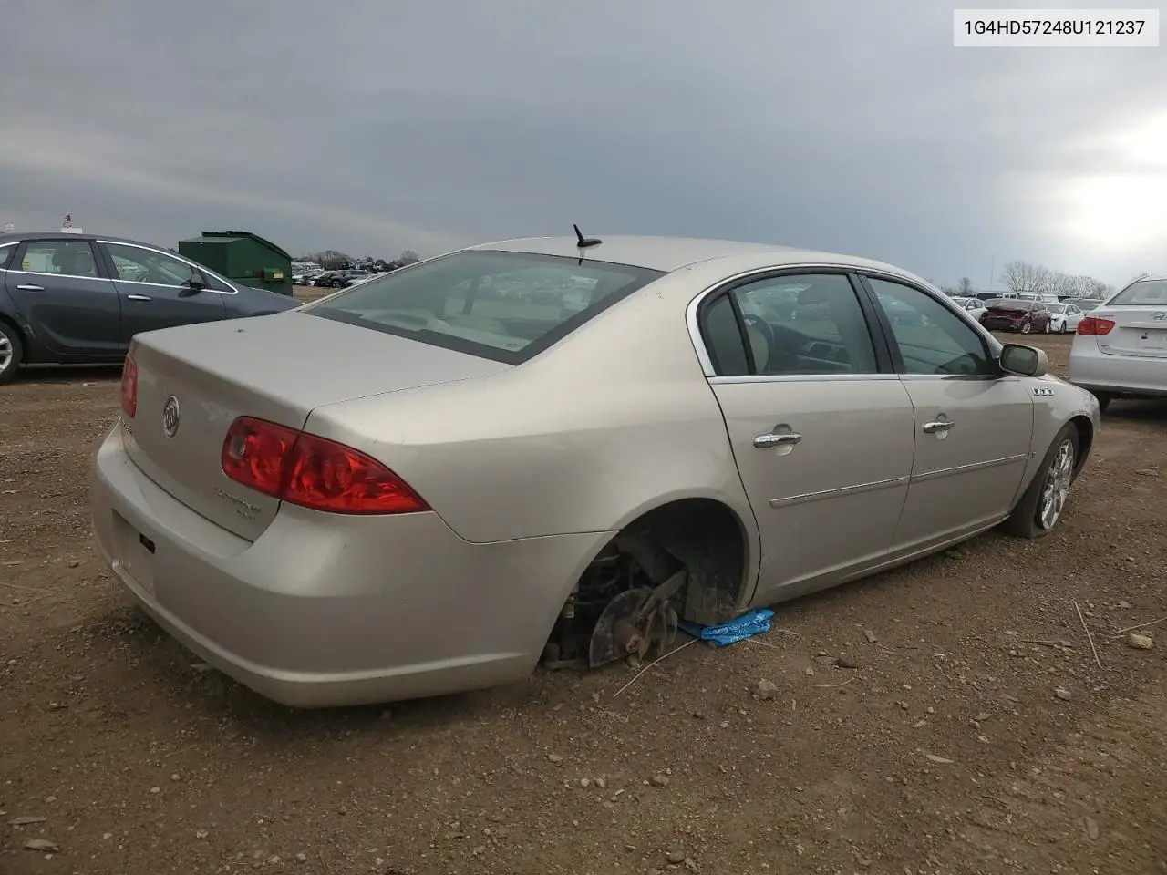 2008 Buick Lucerne Cxl VIN: 1G4HD57248U121237 Lot: 53675285