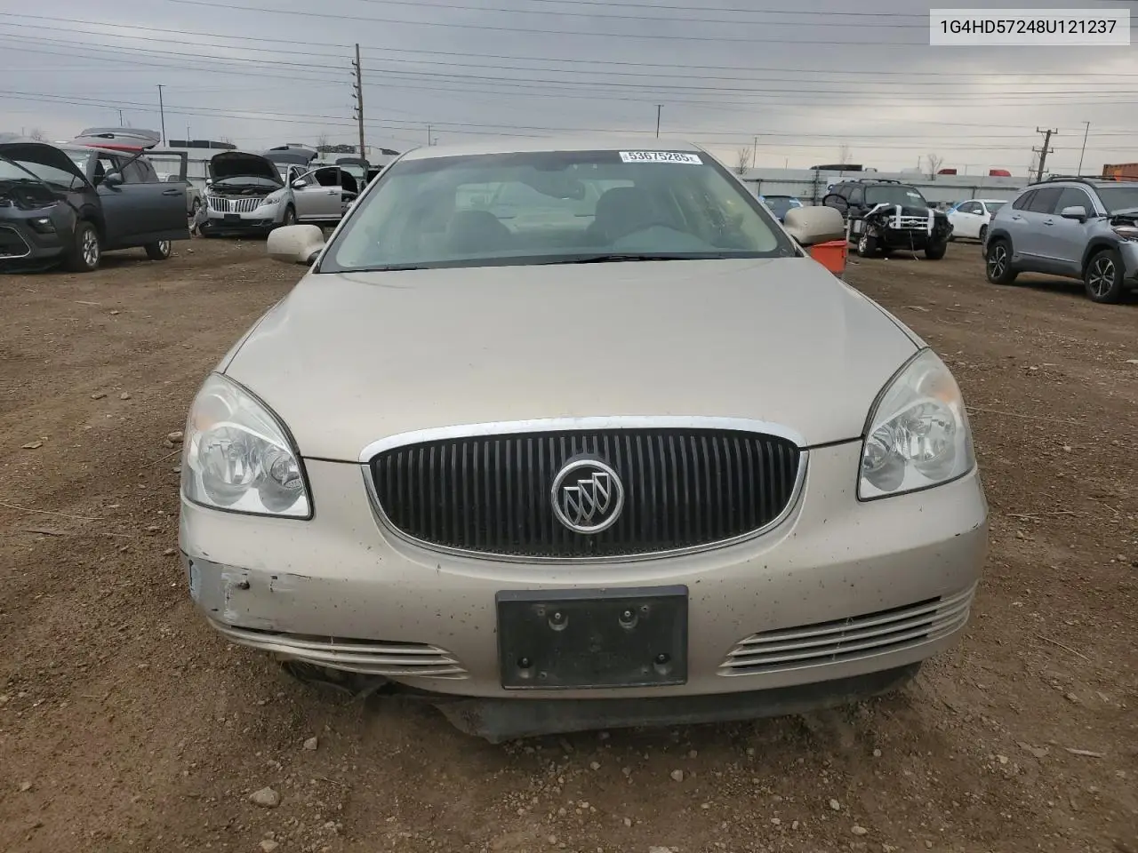 2008 Buick Lucerne Cxl VIN: 1G4HD57248U121237 Lot: 53675285