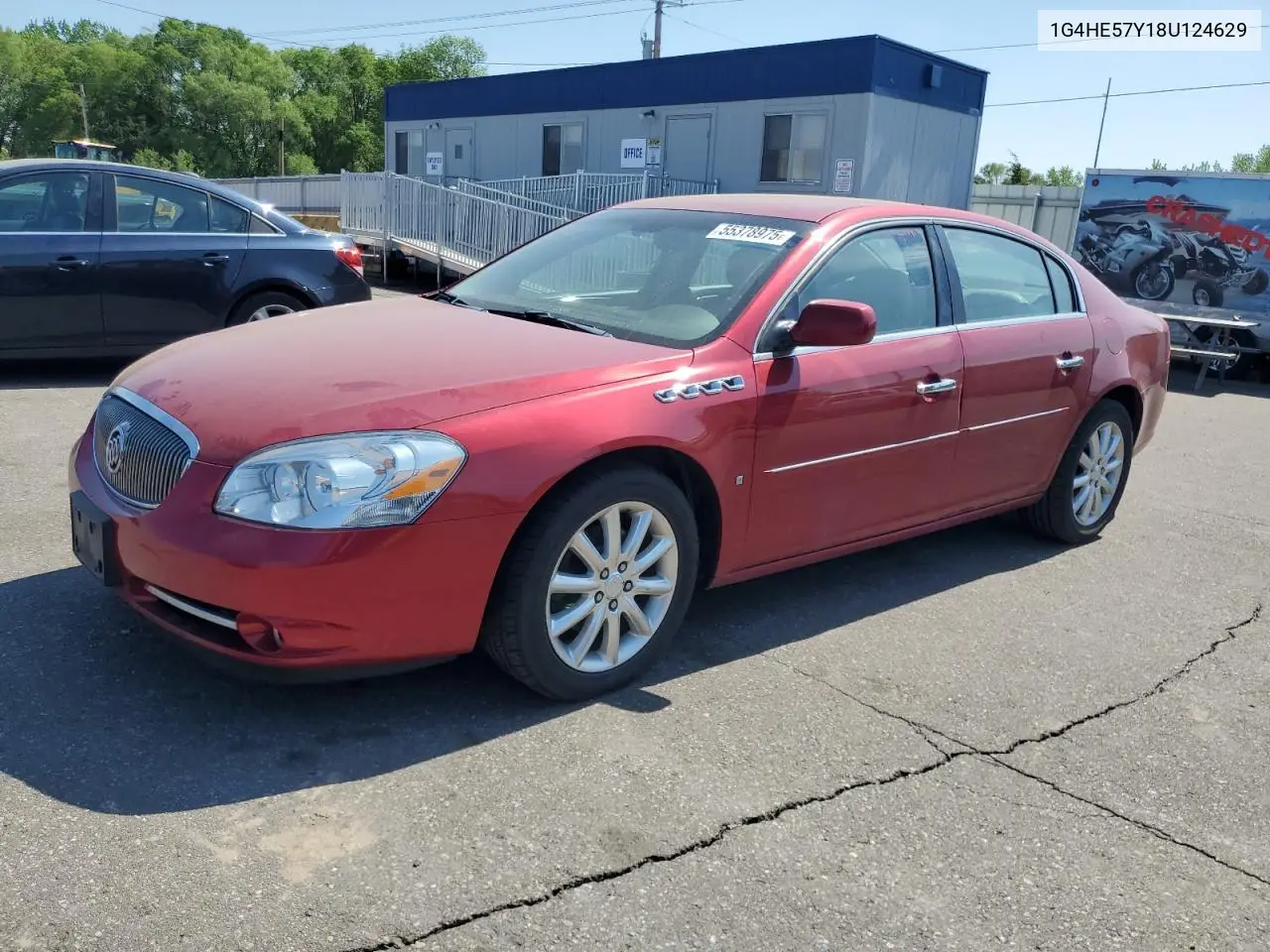 2008 Buick Lucerne Cxs VIN: 1G4HE57Y18U124629 Lot: 55378975