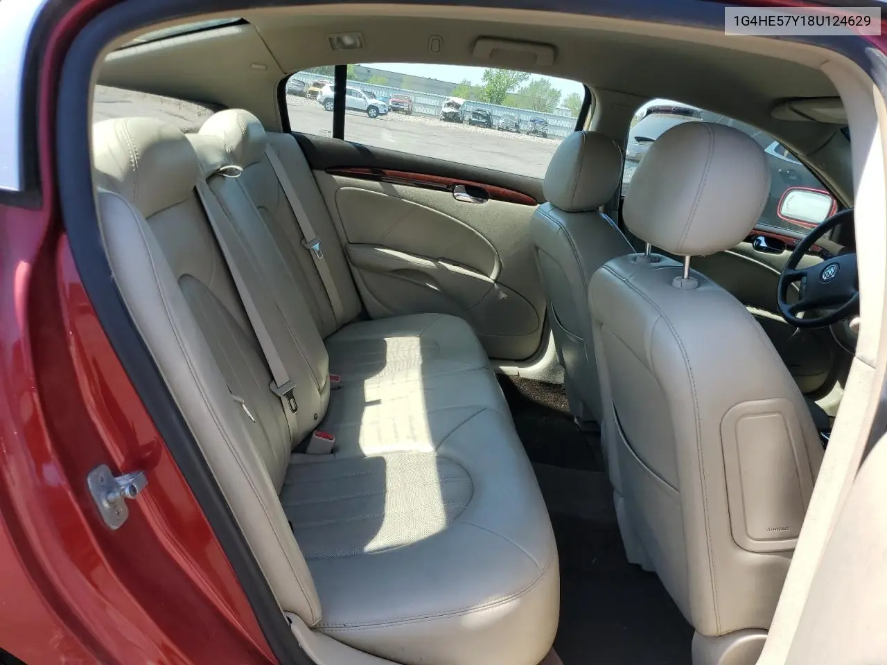 2008 Buick Lucerne Cxs VIN: 1G4HE57Y18U124629 Lot: 55378975