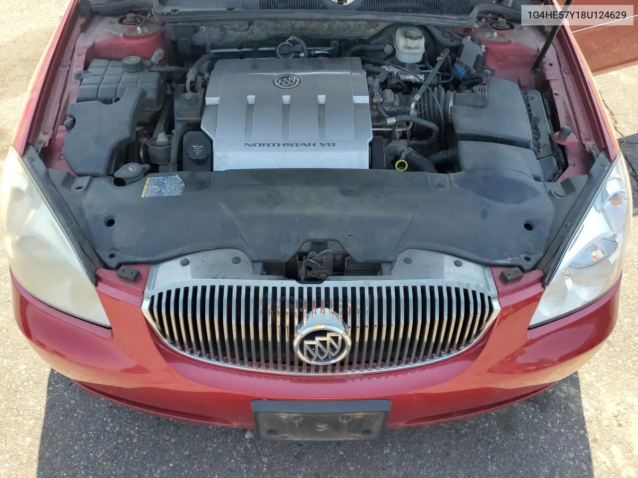 2008 Buick Lucerne Cxs VIN: 1G4HE57Y18U124629 Lot: 55378975