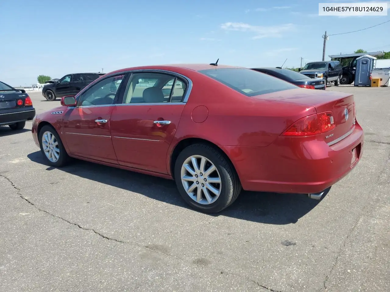 2008 Buick Lucerne Cxs VIN: 1G4HE57Y18U124629 Lot: 55378975