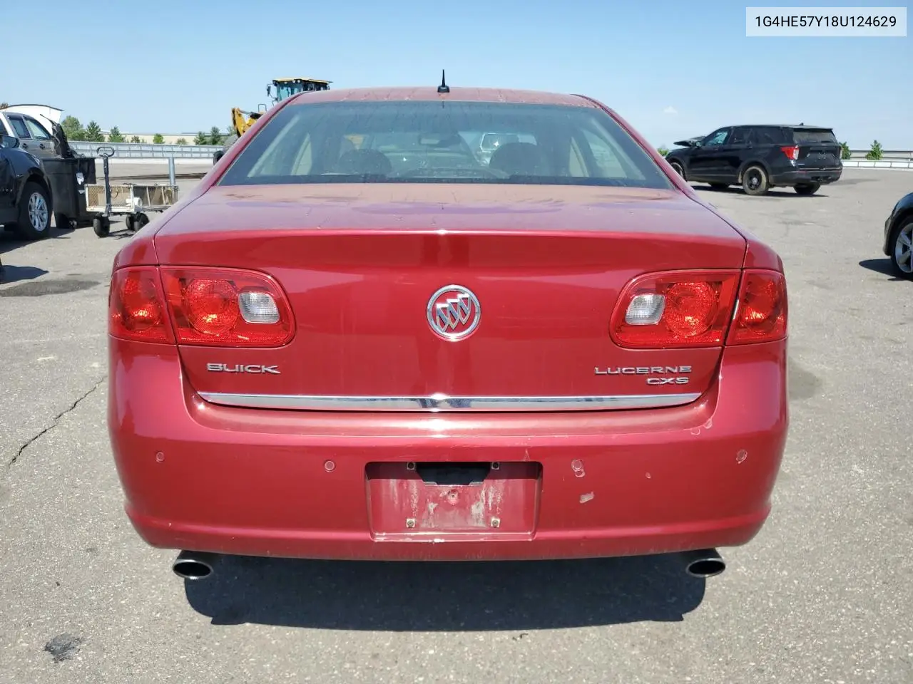 2008 Buick Lucerne Cxs VIN: 1G4HE57Y18U124629 Lot: 55378975