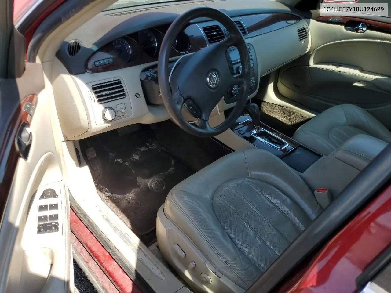 2008 Buick Lucerne Cxs VIN: 1G4HE57Y18U124629 Lot: 55378975