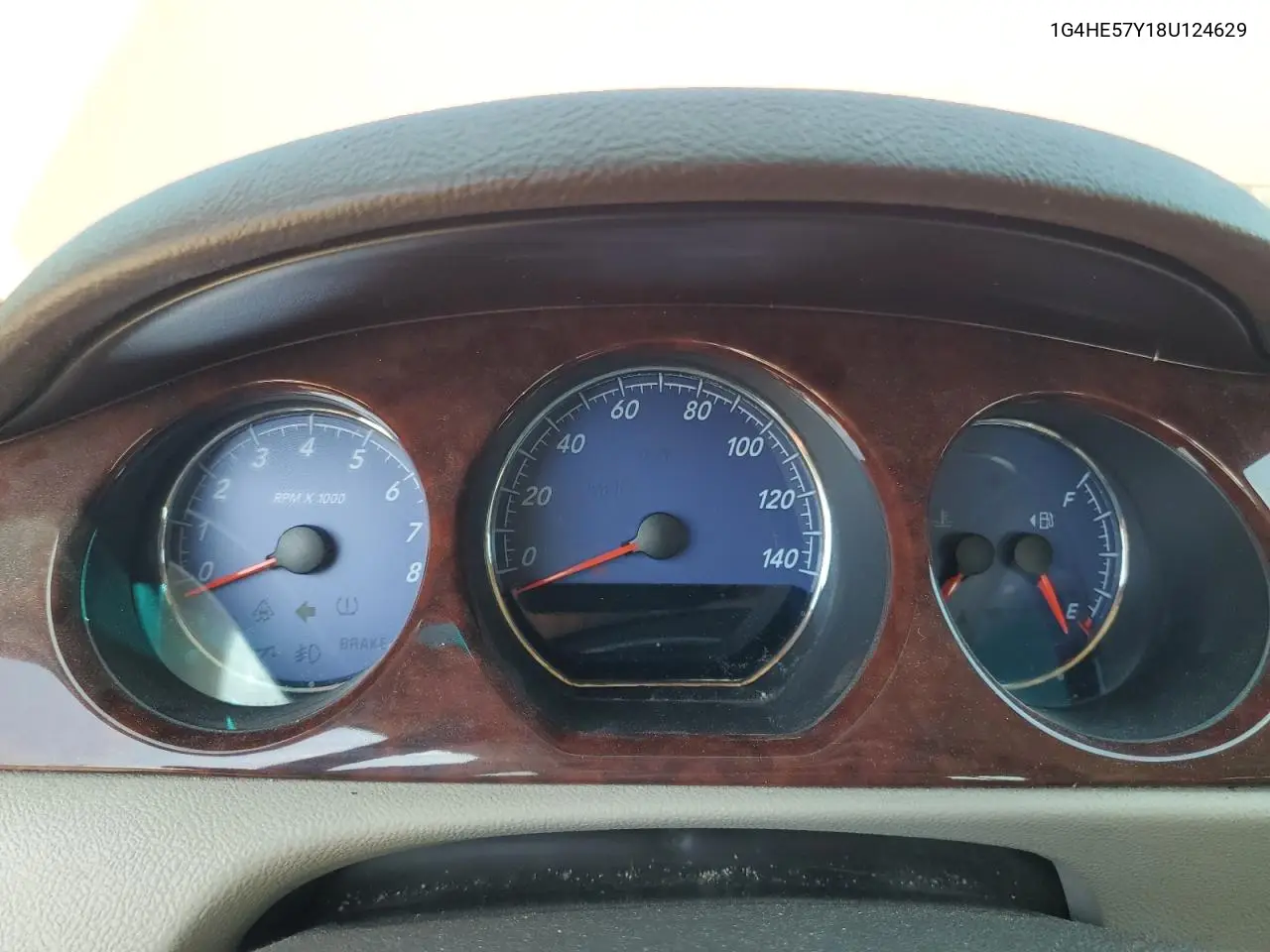 2008 Buick Lucerne Cxs VIN: 1G4HE57Y18U124629 Lot: 55378975