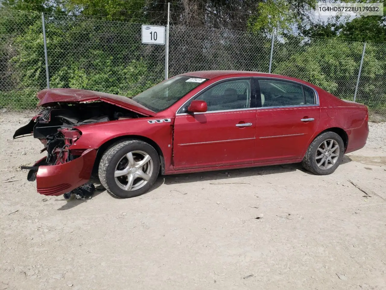 2008 Buick Lucerne Cxl VIN: 1G4HD57228U179332 Lot: 55704275