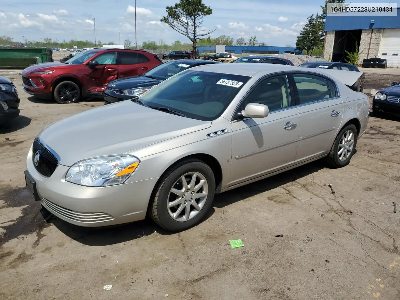 2008 Buick Lucerne Cxl VIN: 1G4HD57228U210434 Lot: 56107325