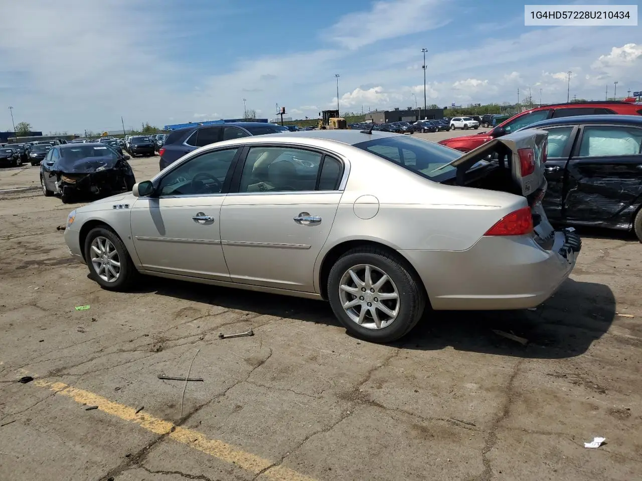 2008 Buick Lucerne Cxl VIN: 1G4HD57228U210434 Lot: 56107325
