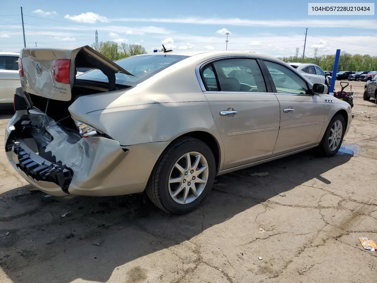 2008 Buick Lucerne Cxl VIN: 1G4HD57228U210434 Lot: 56107325