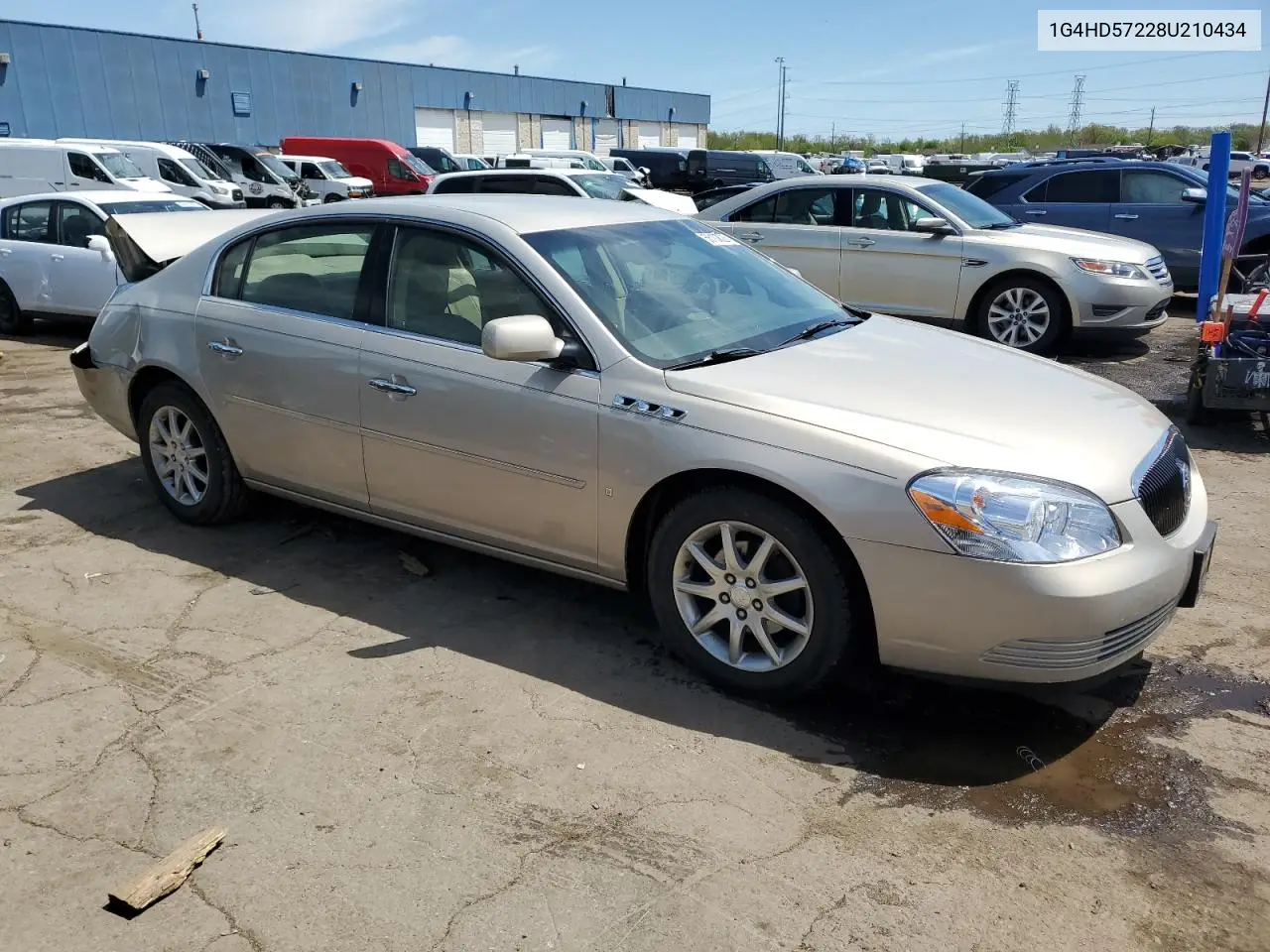 2008 Buick Lucerne Cxl VIN: 1G4HD57228U210434 Lot: 56107325