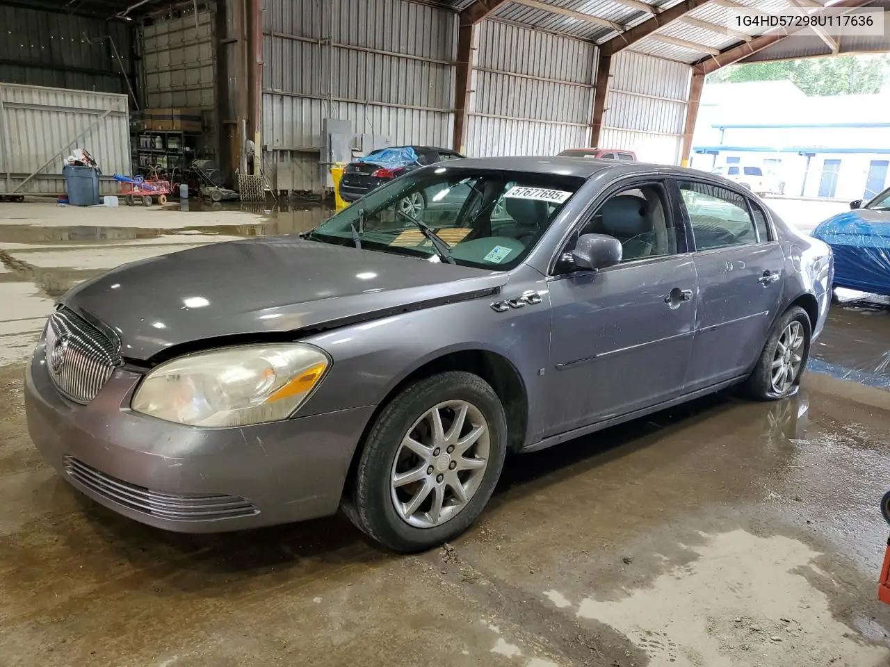 2008 Buick Lucerne Cxl VIN: 1G4HD57298U117636 Lot: 57677695