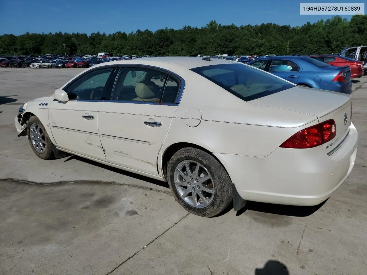 2008 Buick Lucerne Cxl VIN: 1G4HD57278U160839 Lot: 60549935