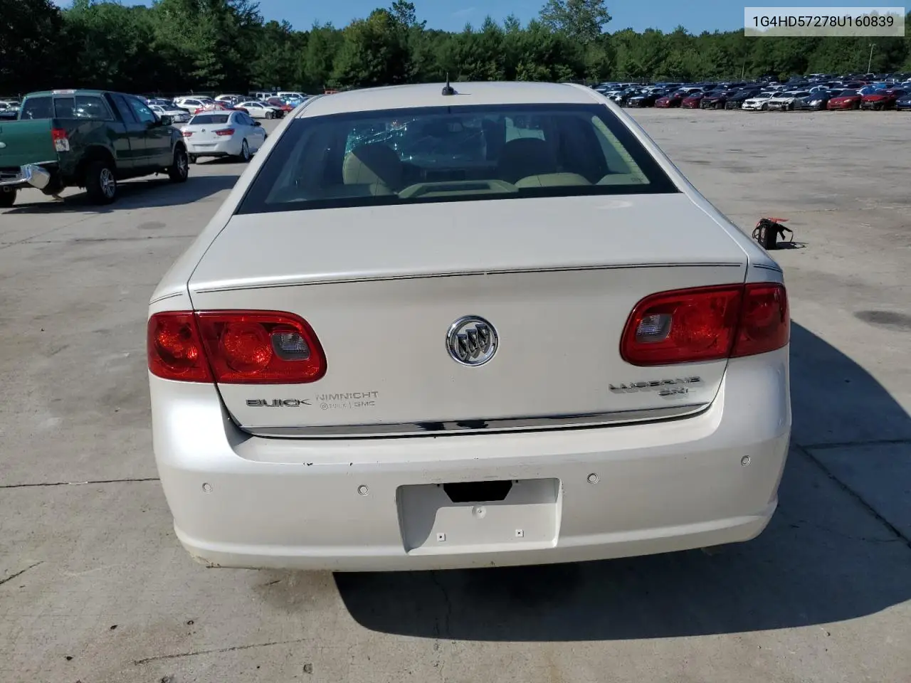 2008 Buick Lucerne Cxl VIN: 1G4HD57278U160839 Lot: 60549935
