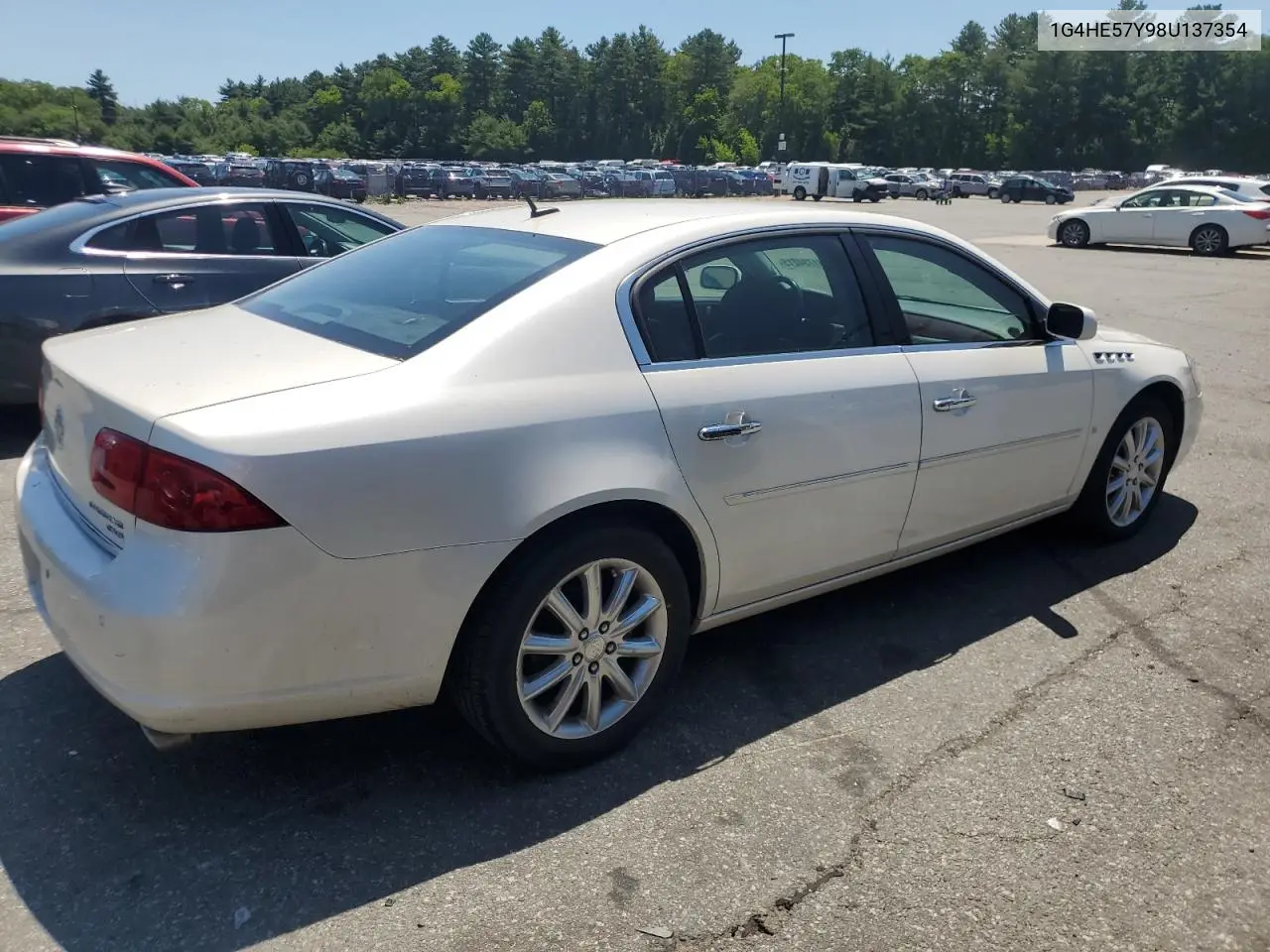 2008 Buick Lucerne Cxs VIN: 1G4HE57Y98U137354 Lot: 61734215