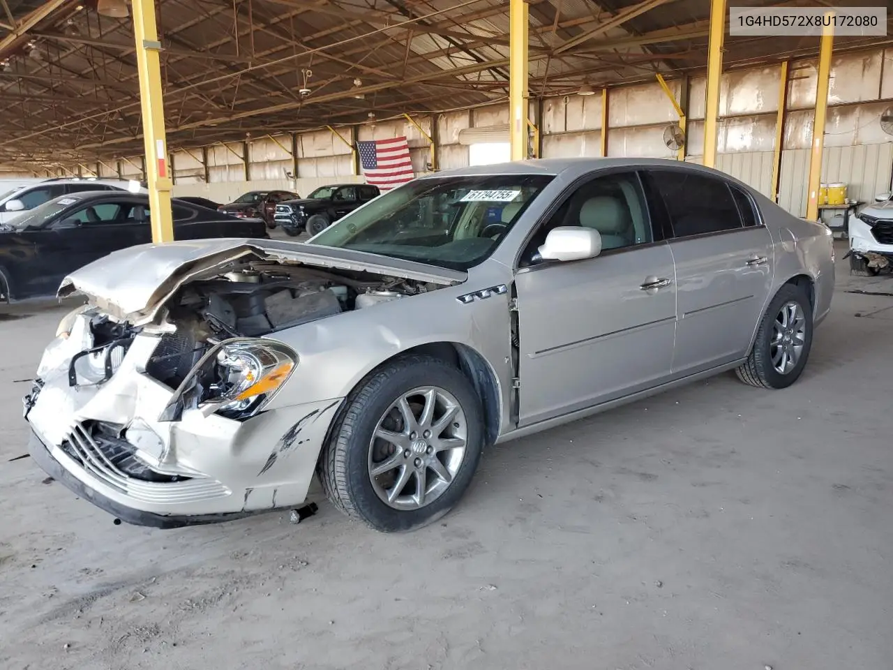 2008 Buick Lucerne Cxl VIN: 1G4HD572X8U172080 Lot: 61794755
