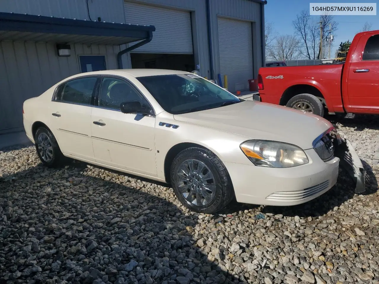 2009 Buick Lucerne Cxl VIN: 1G4HD57MX9U116269 Lot: 56312855
