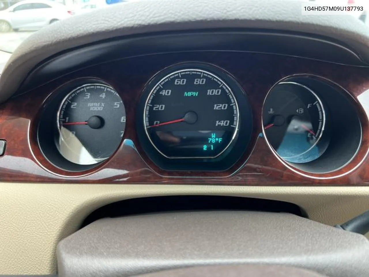 2009 Buick Lucerne Cxl VIN: 1G4HD57M09U137793 Lot: 60041492